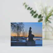 Waterfront en marina briefkaart (Staand voorkant)