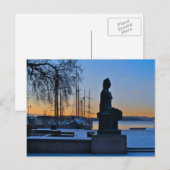 Waterfront en marina briefkaart (Voorkant / Achterkant)