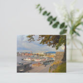 Waterfront en marina briefkaart (Staand voorkant)