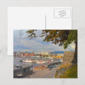Waterfront en marina briefkaart (Voorkant / Achterkant)