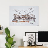 Waterfront haven, Saint-Florent | Corsica, Frankri Poster (Thuiskantoor)