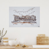 Waterfront haven, Saint-Florent | Corsica, Frankri Poster (Keuken)