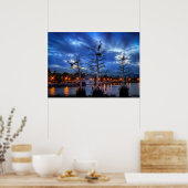 Waterfront Herons Poster (Keuken)