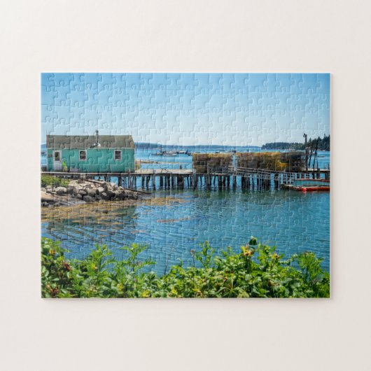 Waterfront in Stonington, Maine Legpuzzel (Horizontaal)