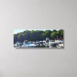 Waterfront Marina Canvas Afdruk