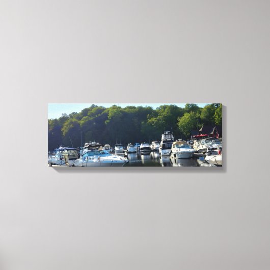 Waterfront Marina Canvas Afdruk (Voorkant)
