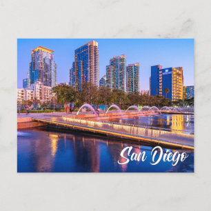 Waterfront Park, San Diego, Californië Briefkaart