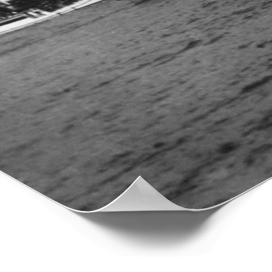 Waterfront Scene met schepen van Seattle Poster (Hoek)