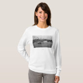 Waterfront Scene met schepen van Seattle T-shirt (Voorkant volledig)