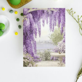 Waterfront Scène met vloeiende lila's Notitieboek