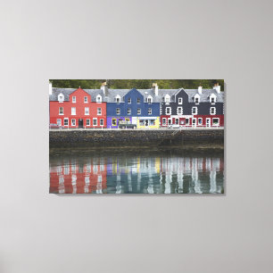 Waterfront, Tobermory, Isle of Mull, Schotland Canvas Afdruk
