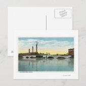 Waterfront Uitzicht van de Congress Street Bridge Briefkaart (Voorkant / Achterkant)