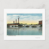 Waterfront Uitzicht van de Congress Street Bridge Briefkaart (Voorkant)