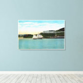Waterfront Uitzicht van Fort Knox Canvas Afdruk (Insitu (Houten vloer))