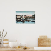 Waterfront-Uitzicht van het drijvend dok Poster (Keuken)