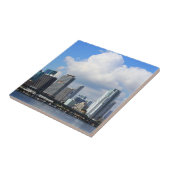 Waterfront uitzicht van Miami Tegeltje (Zijkant)