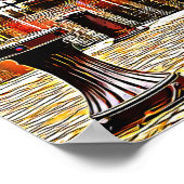 Waterfront van de haven van Honfleur in Normandy, Poster (Hoek)