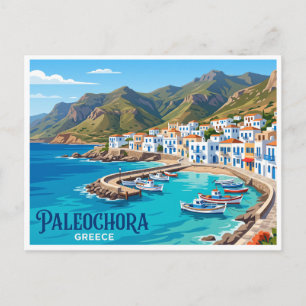 Waterfront van Paleochora Griekenland Briefkaart