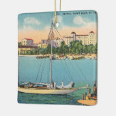 Waterfront van St. Petersburg Florida Keramisch Ornament (Links)