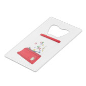 Waterful Ring Toss Creditkaart Flessenopener (Voorkant Gekanteld)