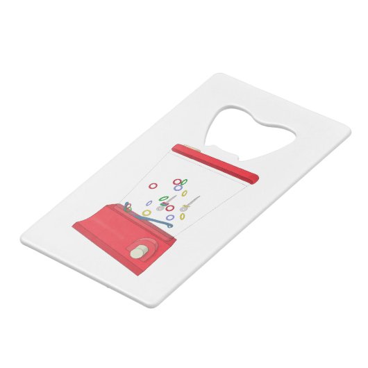 Waterful Ring Toss Creditkaart Flessenopener (Voorkant Gekanteld)