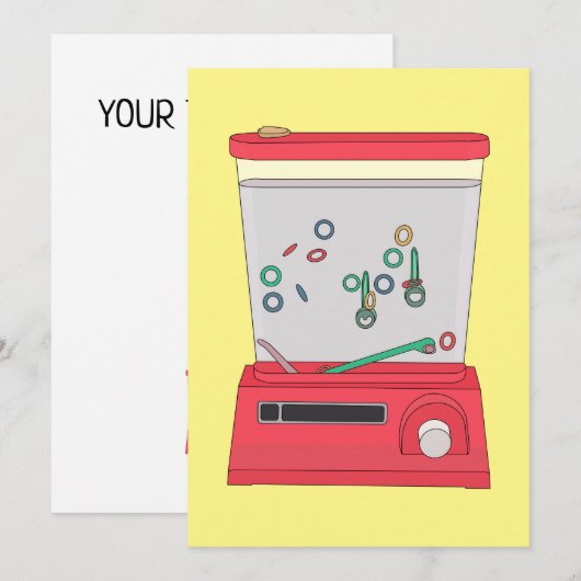  Waterful Ring Toss House Flag Feestdagenkaart (Voorkant / Achterkant)