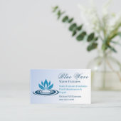 Waterfunctie Installatie Blauw Visitekaartje (Staand voorkant)