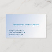 Waterfunctie Installatie Blauw Visitekaartje (Achterkant)