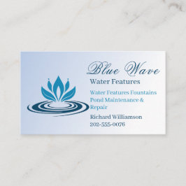 Waterfunctie Installatie Blauw Visitekaartje