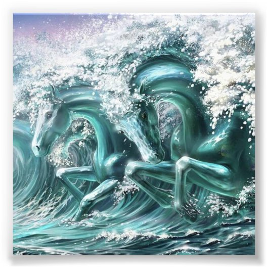 watergalop foto afdruk (Voorkant)