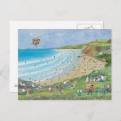 Watergate Bay Cornwall Briefkaart (Voorkant / Achterkant)