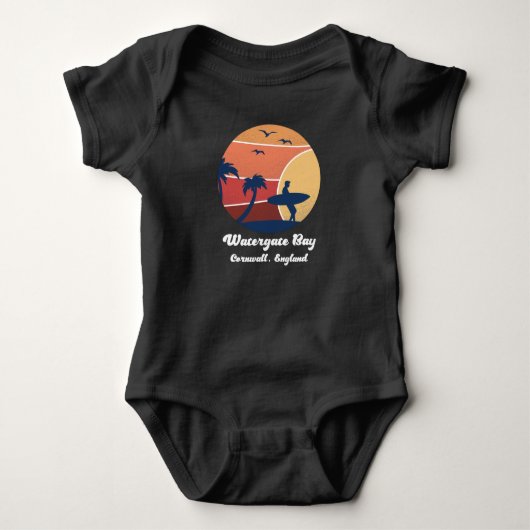 Watergate Bay Cornwall England Surfing Sun Romper (Voorkant)