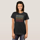Watergate Florida Watergate FL Retro tekst T-shirt (Voorkant volledig)