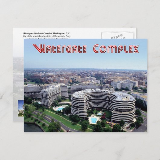 Watergate Hotel and Complex, Washington D.C. Briefkaart (Voorkant / Achterkant)