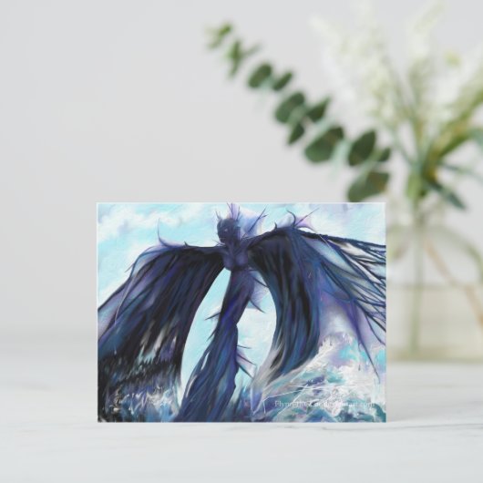 Watergeboren (closeup) - briefkaart (Staand voorkant)