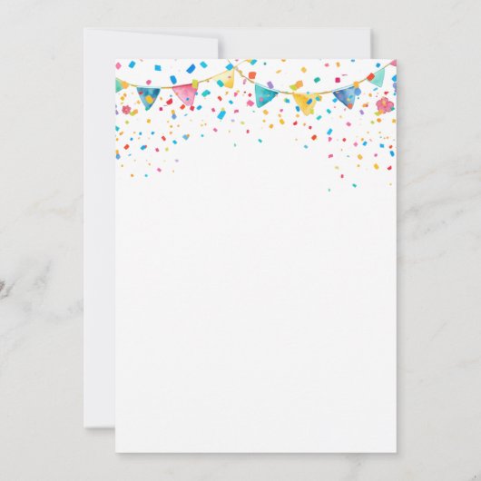 watergekleurde schattige macarons verjaardagsfeest kaart (Achterkant)