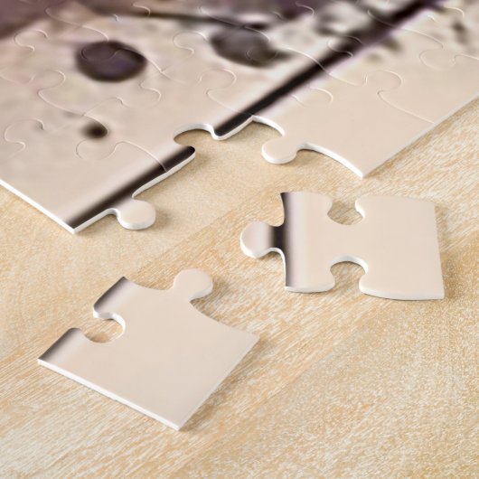 Watergekleurde wolf legpuzzel (Zijkant)