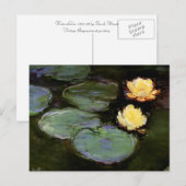 Watergelieerd: 1897-98, ingediend door Monet Briefkaart (Voorkant / Achterkant)