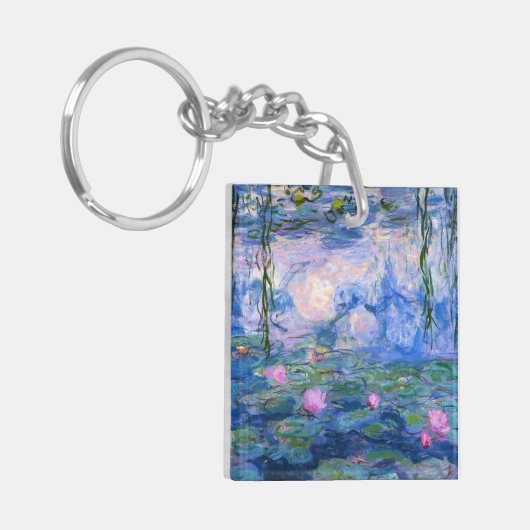 Watergelilies 1 sleutelhanger (Voorkant Links)