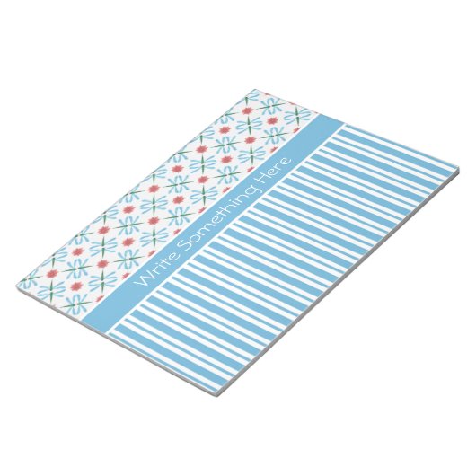 Watergelilies, libellen, libellen, Notitieblok met (Schuin)