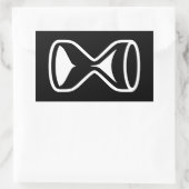 Waterglas Rechthoekige Sticker (Tas)