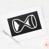 Waterglas Rechthoekige Sticker (Envelop)