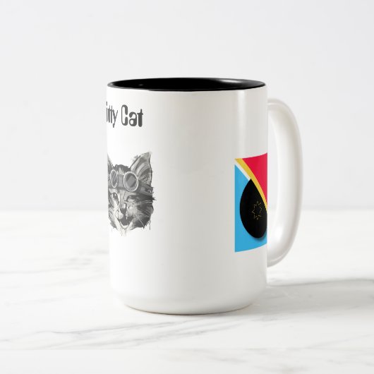 Waterglas Tweekleurige Koffiemok (Voorkant rechts)