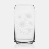 Waterglazen, drinkware, daisy design blikvorm glas (Achterkant)