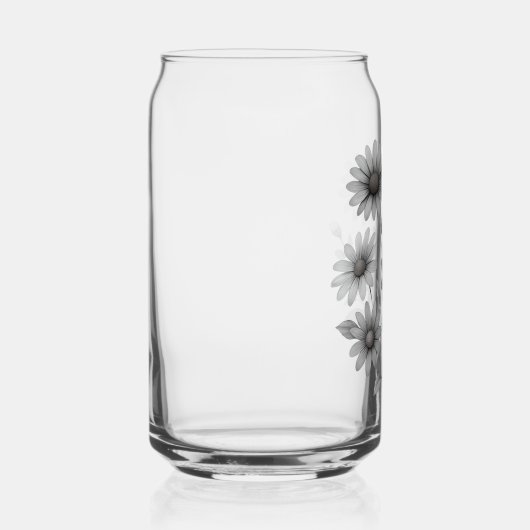 Waterglazen, drinkware, daisy design blikvorm glas (Rechts)