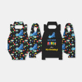 Waterglijbaan Kinder Zomer Splish Splash Verjaarda Bedankdoosjes (Uitgevouwen)