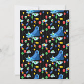 Waterglijbaan Kinder Zomer Splish Splash Verjaarda Kaart (Achterkant)