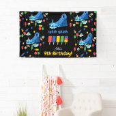 Waterglijbaan Kinder Zomer Splish Splash Verjaarda Spandoek (Insitu)