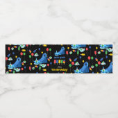 Waterglijbaan Kinder Zomer Splish Splash Verjaarda Waterfles Etiket (Enkel label)