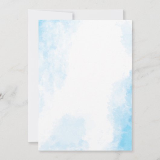 Waterglijbaan verjaardagsfeestje bedankkaart (Achterkant)